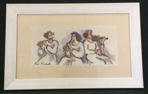 Trio. An Este Mostert original along the classic "Three Muses" theme