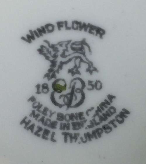 Three Hazel Thompson "Wind Flower" Demitasse Duos