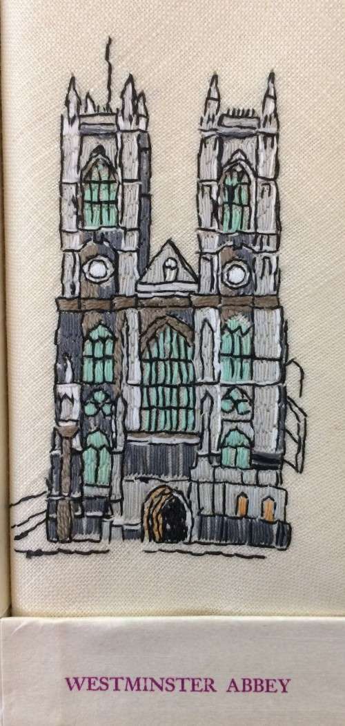 Embroidered Linen Napkins - London Scenes