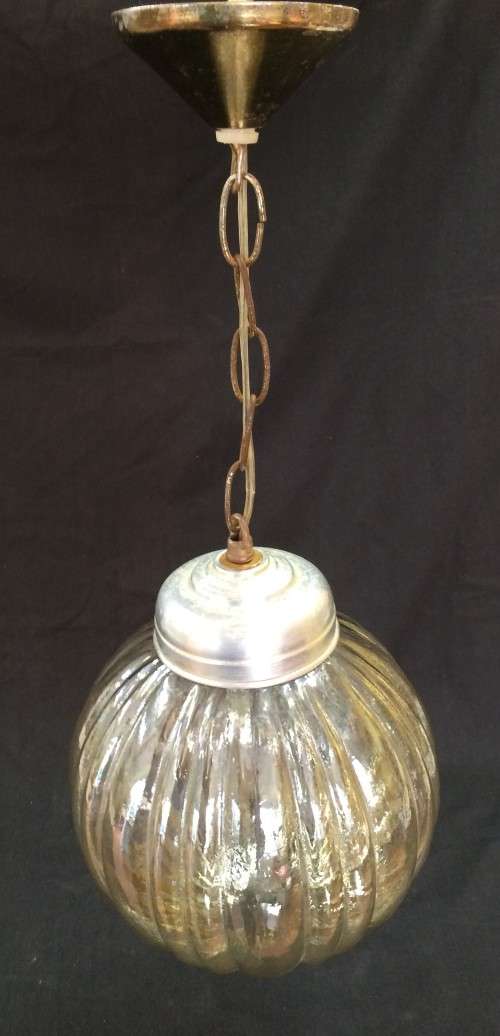 Vintage Glass Orb Pendant