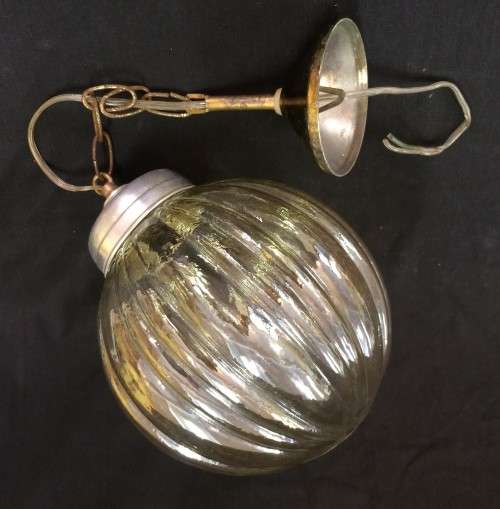 Vintage Glass Orb Pendant