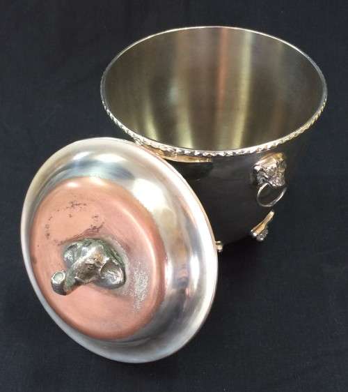 Plated-over-copper Ice Bucket