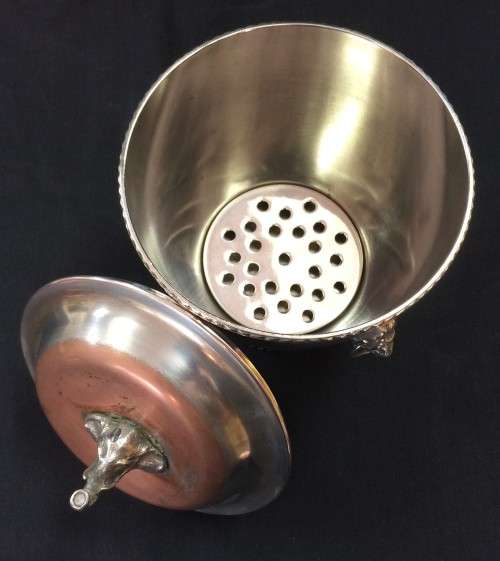 Plated-over-copper Ice Bucket