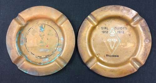 Rhodesian Copper Ashtrays