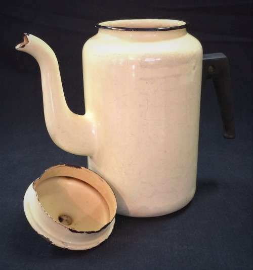 Vintage Enamel Teapot