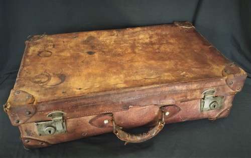 Vintage Leather Suitcase