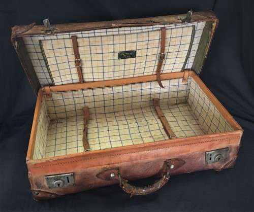 Vintage Leather Suitcase