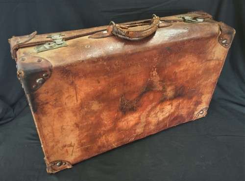 Vintage Leather Suitcase