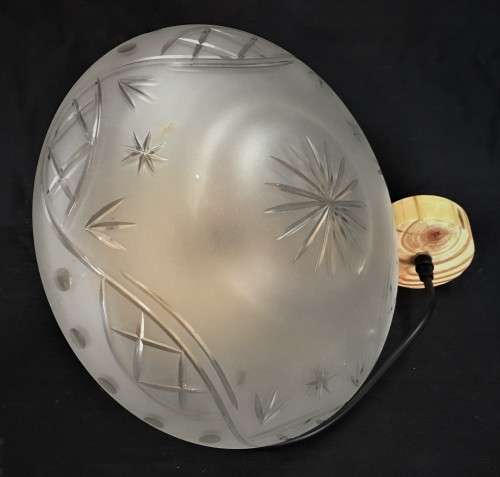 Large Cut-Glass Pendant