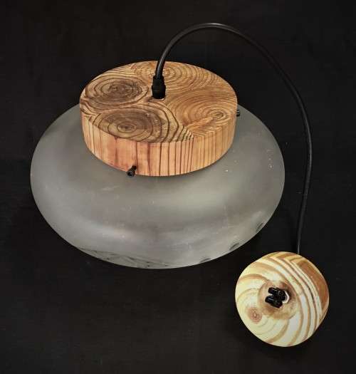 Large Cut-Glass Pendant