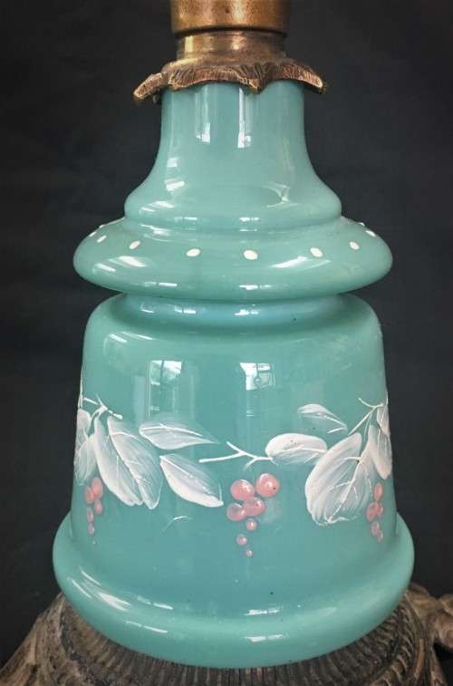 Converted Ceramic Oil Lamp