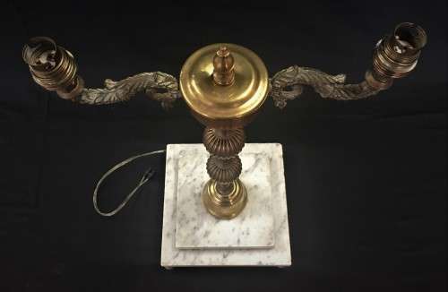 Vintage Bi-Bulb Lamp