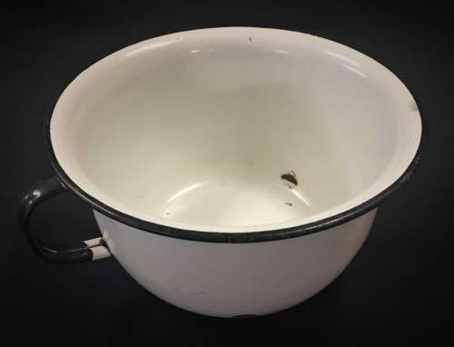 Vintage Enamel Chamber Pot