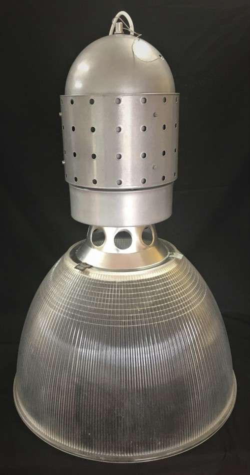 Pair of Converted Industrial Lights