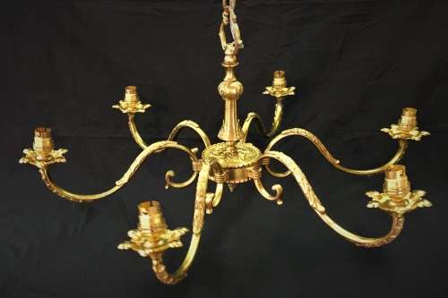 Large Brass Chandelier
