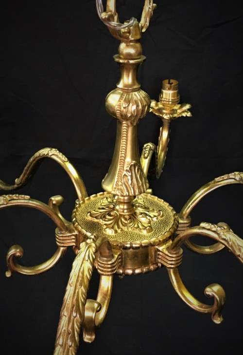 Large Brass Chandelier