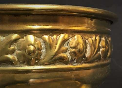 Two Brass-over-copper Bowls