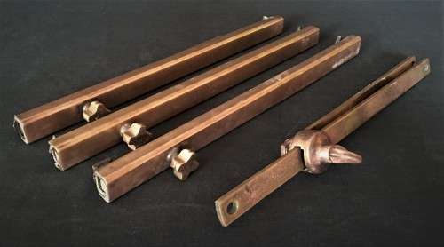 Lot of Vintage Brass Window Stays