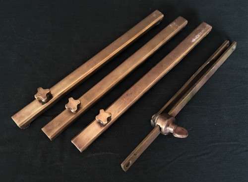 Lot of Vintage Brass Window Stays