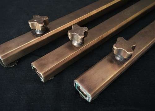 Lot of Vintage Brass Window Stays