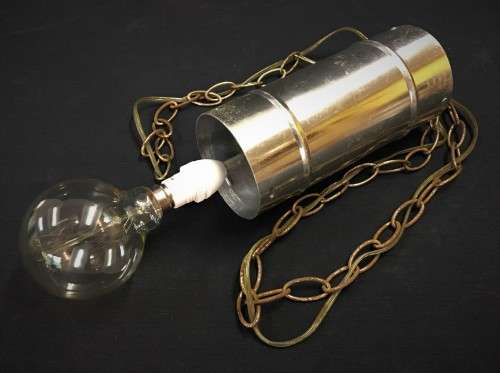 Pair of `Tin Can` Pendant Lights