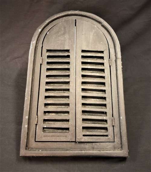 Shutter-Framed Mirror