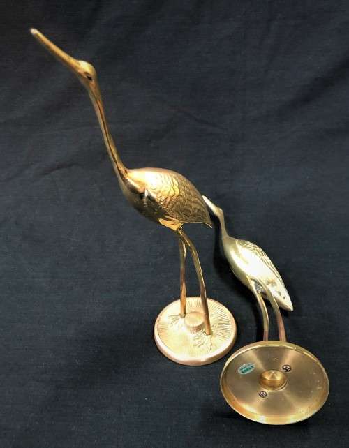 Pair of Brass Birds