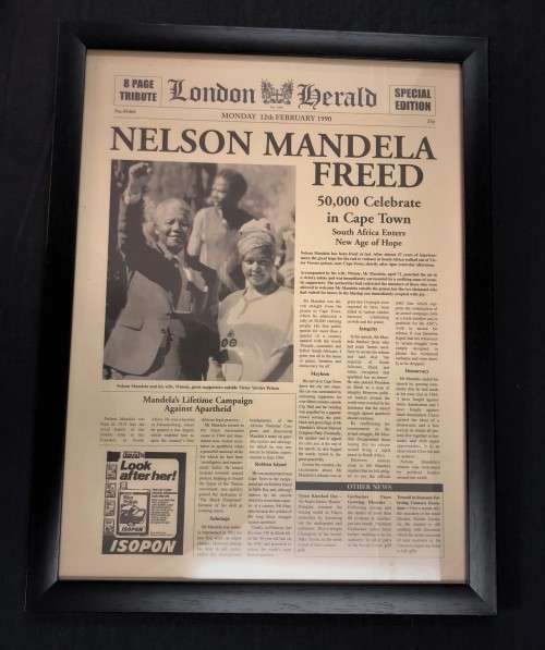 Mandela Freedom Anouncement from the London Herald