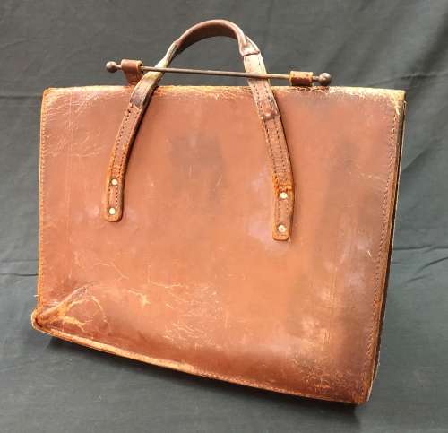 Vintage Leather Sheet-Music Case