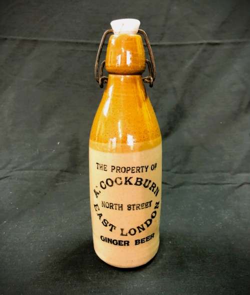 Vintage Ceramic Ginger Beer Bottle