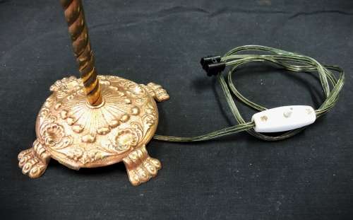 Petite Vintage Brass Table Lamp