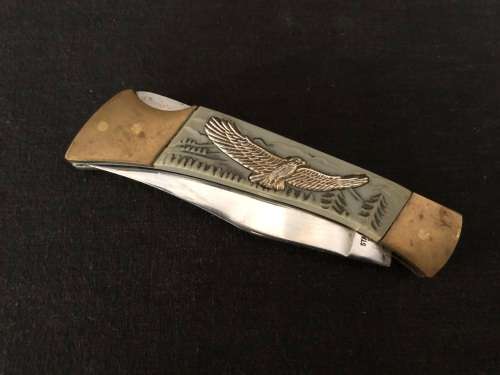 Pocket Knife with Eagle Motif