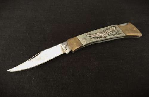 Pocket Knife with Eagle Motif