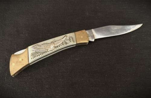 Pocket Knife with Eagle Motif