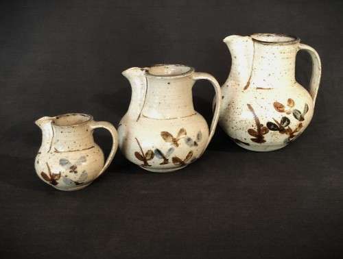 Trio of Stoneware Jugs