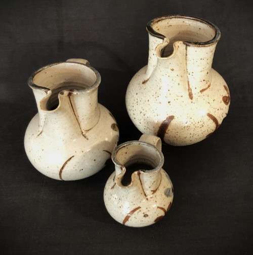 Trio of Stoneware Jugs