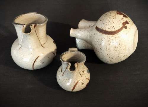 Trio of Stoneware Jugs