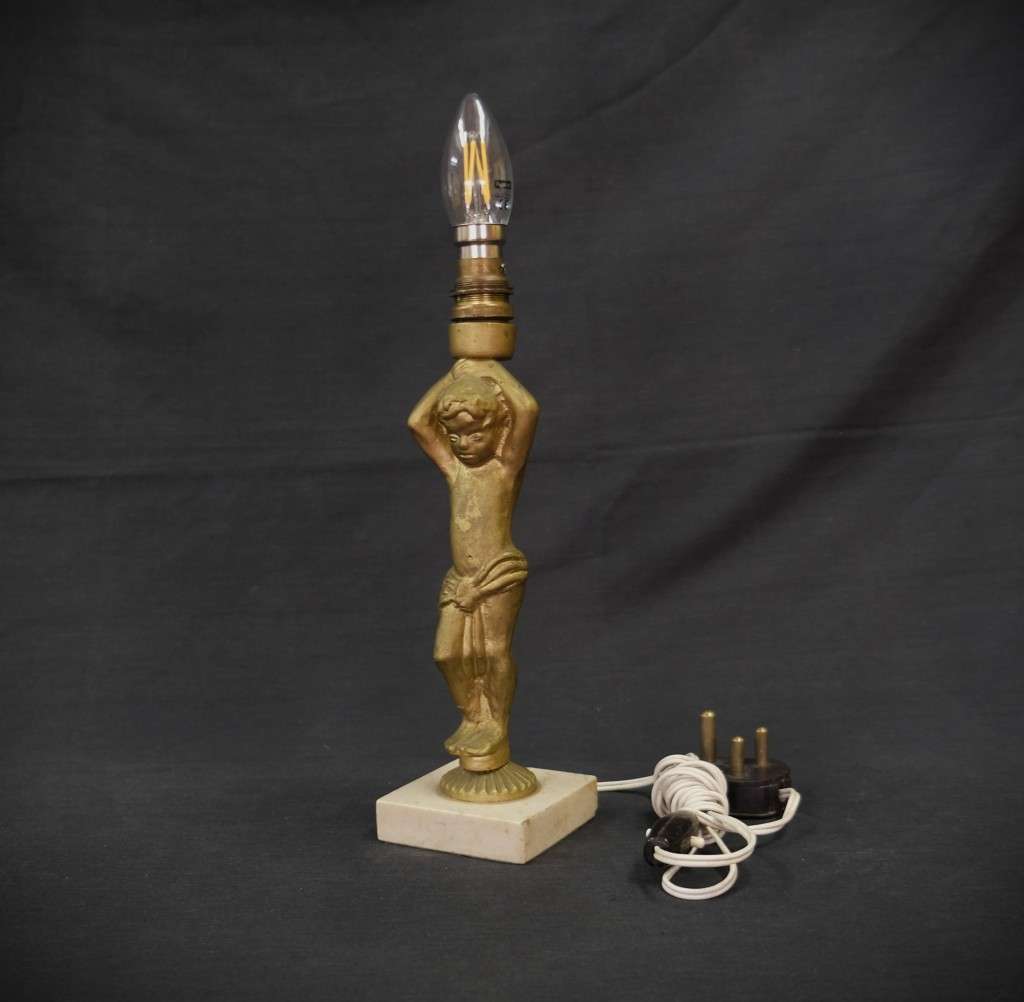 Vintage Cherub Desk Lamp