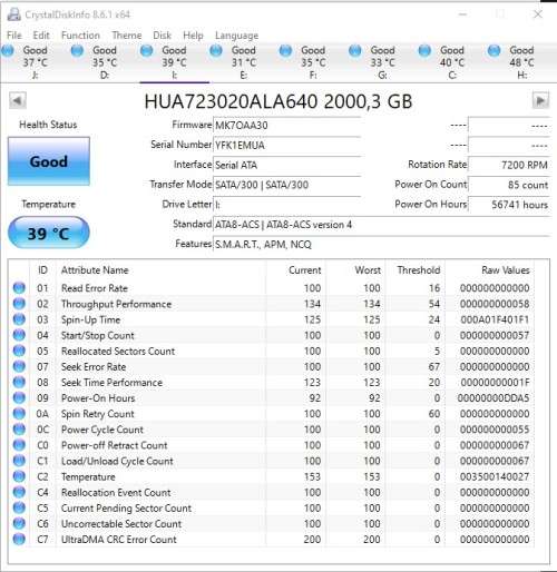 HGST (Hitachi) 2TB 3.5" HDD