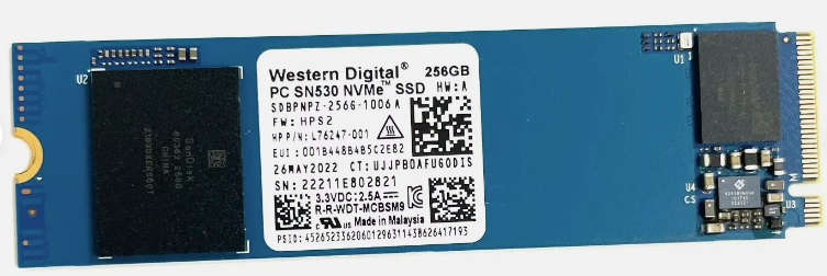 Western Digital 256GB SN530 NVME M.2 2280 SSD