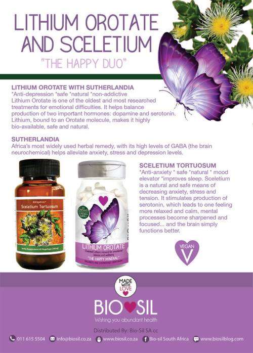 Lithium Orotate with SUTHERLANDIA  (natural Anti-depressant)