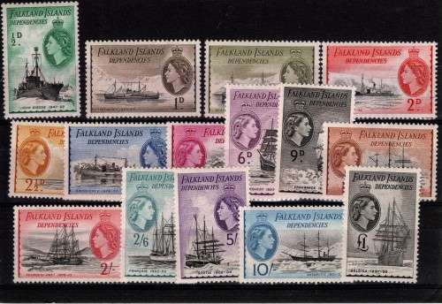 Falkland Islands - 1954 QE11 Def Issue 1/2d/£1 UHM (**) GREAT VALUE