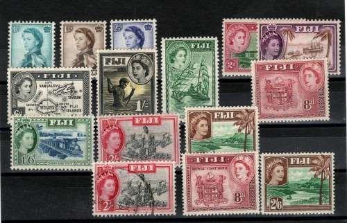 Fiji - 1954 QEII Def Issue - Incomplete Set - UMM / MM