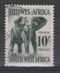SWA - 1954 Def Issue 10s `Elephant` SACC 193 - Used