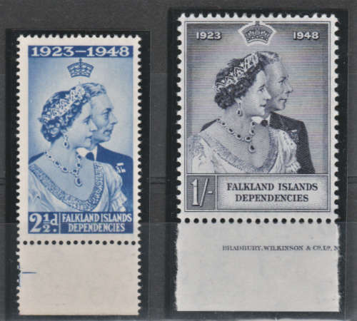 Falkland Islands - 1948 Silver Wedding SG 19-20 - MM
