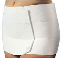 Maternity abdominal wrap: (WHITE) Large: 84cm-110cm