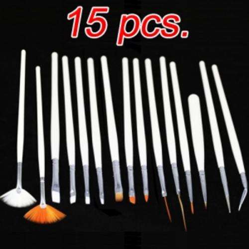 New 15pcs Nail Art Gel Design Painting Pen Polish Brush Set