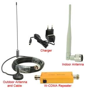 WCDMA 2100MHz 3G RF Repater Mobile Phone Signal Booster Amplifer Kit