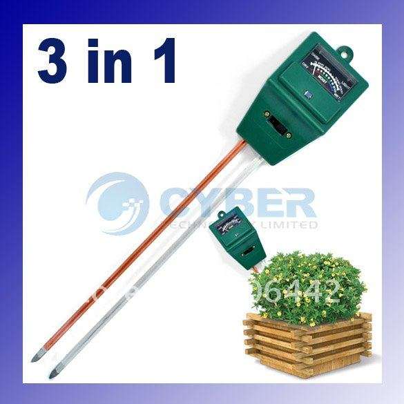 3 in 1 Plant Flowers Soil Test Kits PH Tester