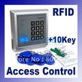 10 Key-fobs Door Access Control System RFID